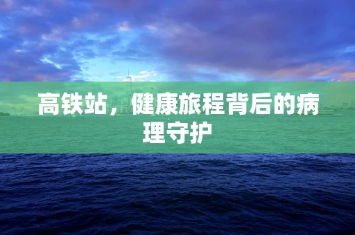 高铁站，健康旅程背后的病理守护