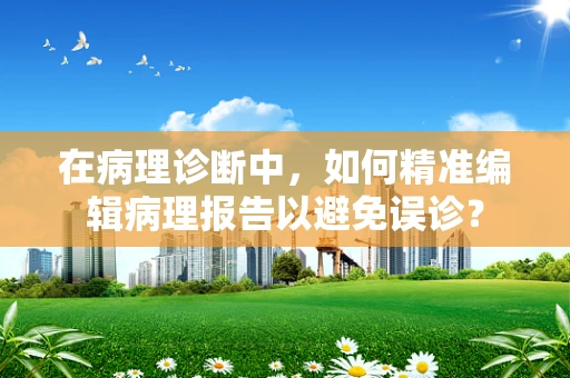 在病理诊断中，如何精准编辑病理报告以避免误诊？
