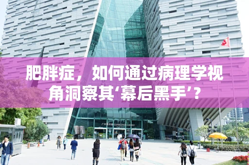 肥胖症，如何通过病理学视角洞察其‘幕后黑手’？