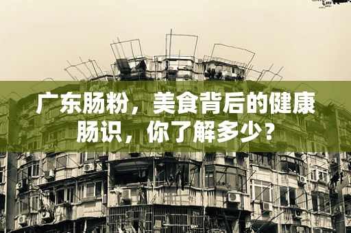 广东肠粉，美食背后的健康肠识，你了解多少？