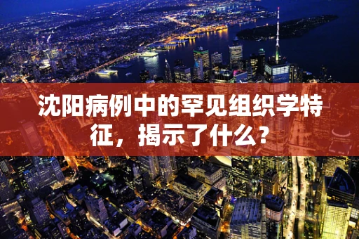 沈阳病例中的罕见组织学特征，揭示了什么？