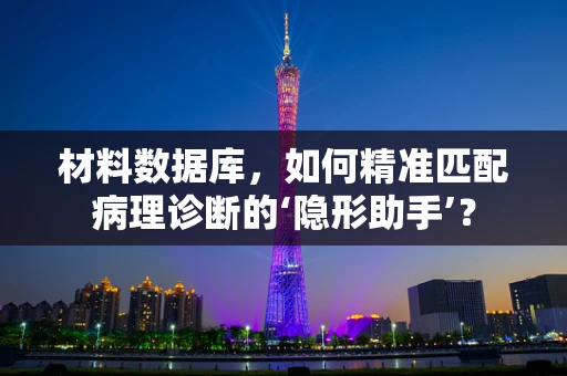 材料数据库，如何精准匹配病理诊断的‘隐形助手’？