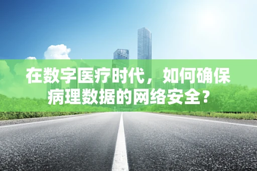 在数字医疗时代，如何确保病理数据的网络安全？