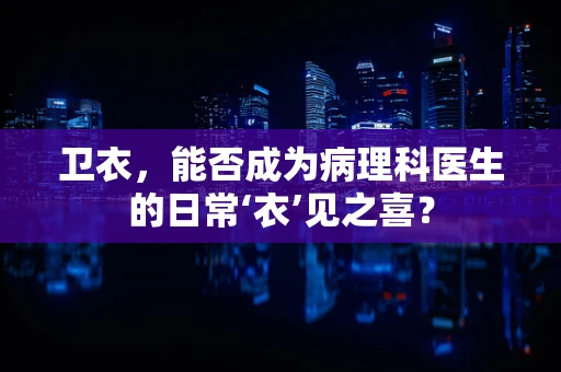 卫衣，能否成为病理科医生的日常‘衣’见之喜？