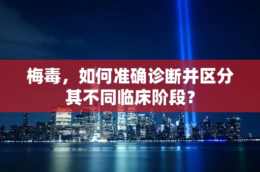 梅毒，如何准确诊断并区分其不同临床阶段？