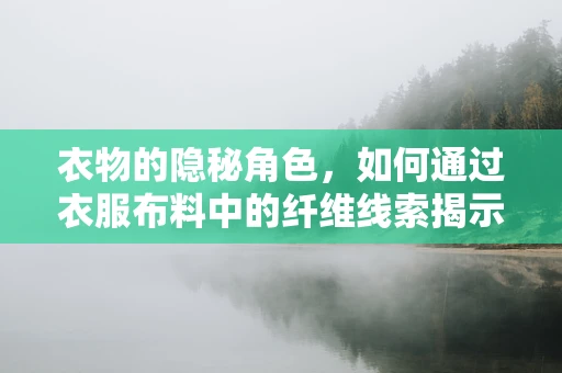衣物的隐秘角色，如何通过衣服布料中的纤维线索揭示疾病真相？