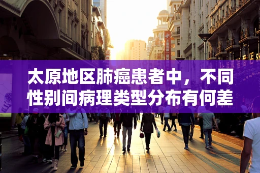 太原地区肺癌患者中，不同性别间病理类型分布有何差异？