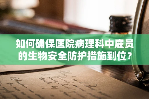 如何确保医院病理科中雇员的生物安全防护措施到位？