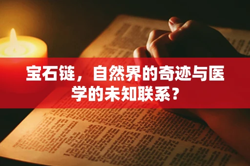 宝石链，自然界的奇迹与医学的未知联系？