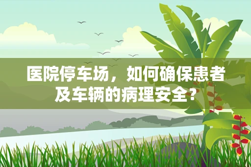 医院停车场，如何确保患者及车辆的病理安全？