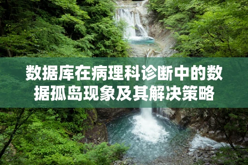 数据库在病理科诊断中的数据孤岛现象及其解决策略