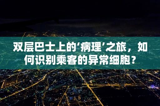 双层巴士上的‘病理’之旅，如何识别乘客的异常细胞？
