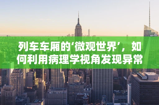 列车车厢的‘微观世界’，如何利用病理学视角发现异常？