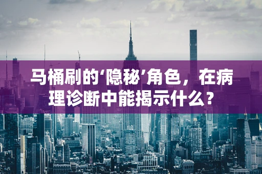 马桶刷的‘隐秘’角色，在病理诊断中能揭示什么？