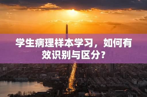 学生病理样本学习，如何有效识别与区分？