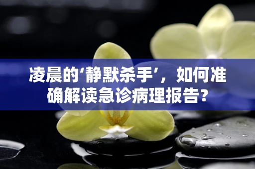 凌晨的‘静默杀手’，如何准确解读急诊病理报告？