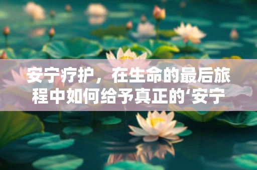 安宁疗护，在生命的最后旅程中如何给予真正的‘安宁’？
