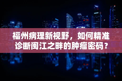 福州病理新视野，如何精准诊断闽江之畔的肿瘤密码？