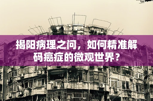 揭阳病理之问，如何精准解码癌症的微观世界？