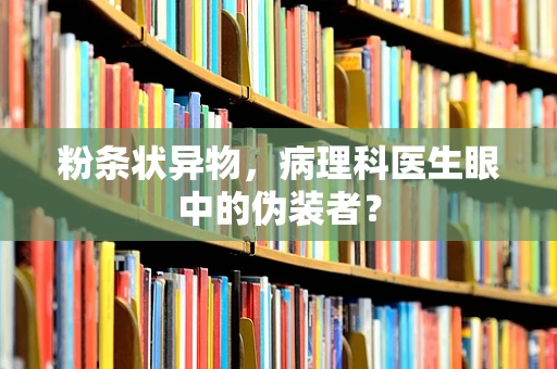 粉条状异物，病理科医生眼中的伪装者？