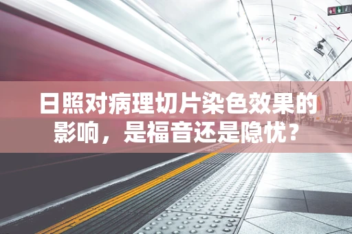 日照对病理切片染色效果的影响，是福音还是隐忧？