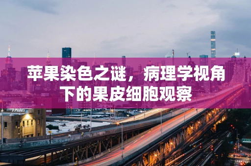 苹果染色之谜，病理学视角下的果皮细胞观察
