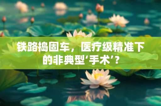 铁路捣固车，医疗级精准下的非典型‘手术’？