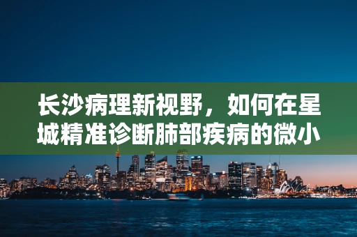 长沙病理新视野，如何在星城精准诊断肺部疾病的微小变化？