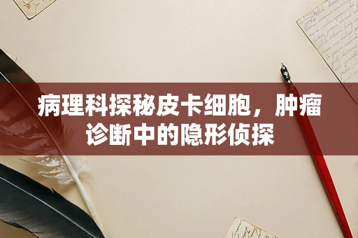 病理科探秘皮卡细胞，肿瘤诊断中的隐形侦探