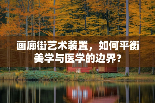 画廊街艺术装置，如何平衡美学与医学的边界？