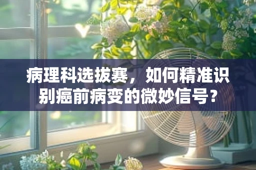 病理科选拔赛，如何精准识别癌前病变的微妙信号？