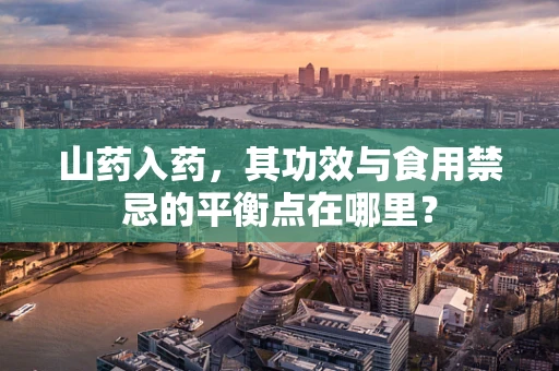 山药入药，其功效与食用禁忌的平衡点在哪里？