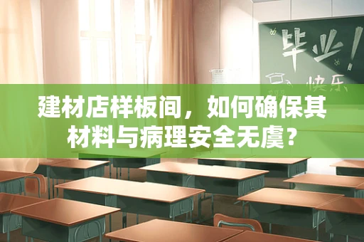 建材店样板间，如何确保其材料与病理安全无虞？