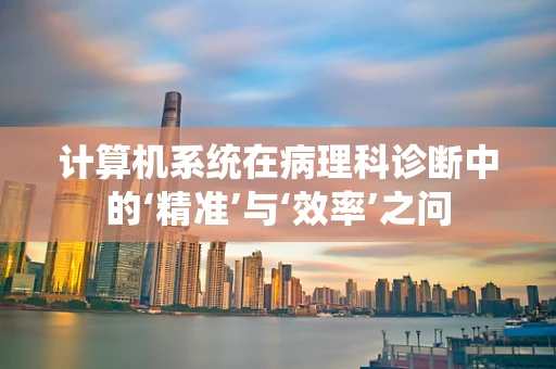 计算机系统在病理科诊断中的‘精准’与‘效率’之问