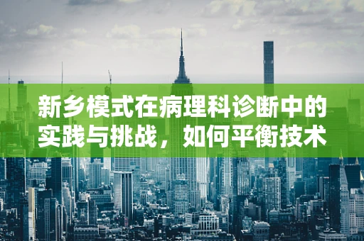 新乡模式在病理科诊断中的实践与挑战，如何平衡技术创新与本土化应用？