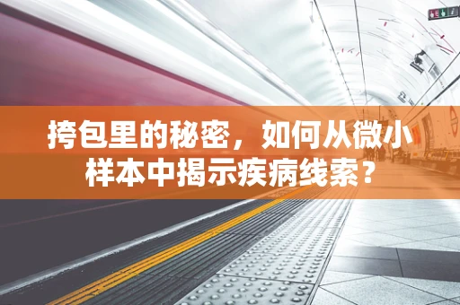 挎包里的秘密，如何从微小样本中揭示疾病线索？