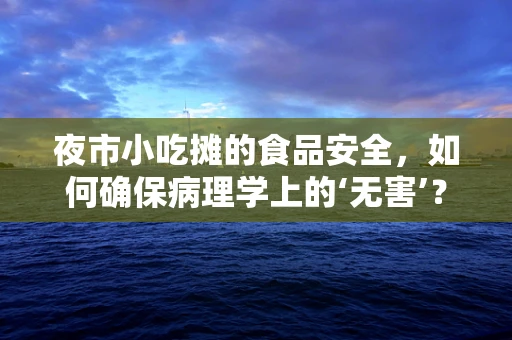 夜市小吃摊的食品安全，如何确保病理学上的‘无害’？
