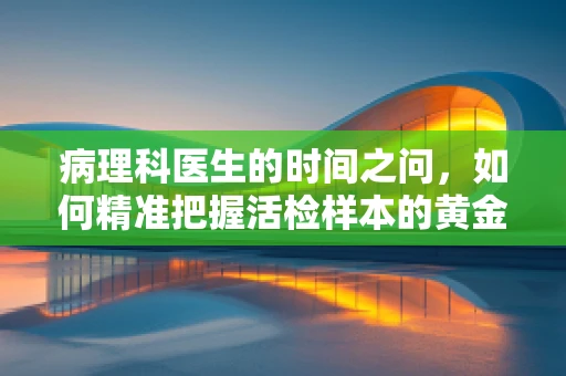 病理科医生的时间之问，如何精准把握活检样本的黄金时段？
