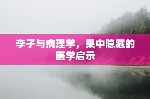 李子与病理学，果中隐藏的医学启示