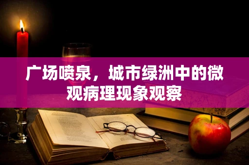 广场喷泉，城市绿洲中的微观病理现象观察