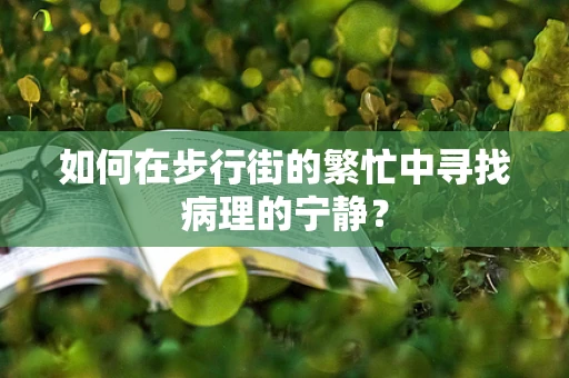 如何在步行街的繁忙中寻找病理的宁静？