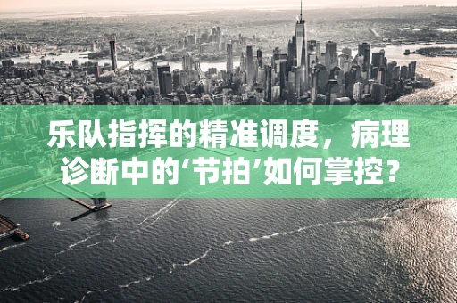 乐队指挥的精准调度，病理诊断中的‘节拍’如何掌控？