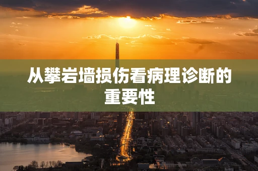 从攀岩墙损伤看病理诊断的重要性