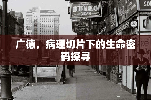 广德，病理切片下的生命密码探寻
