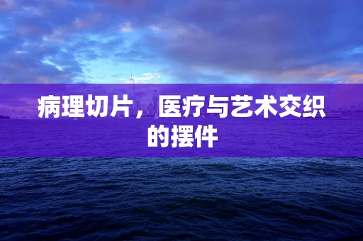 病理切片，医疗与艺术交织的摆件