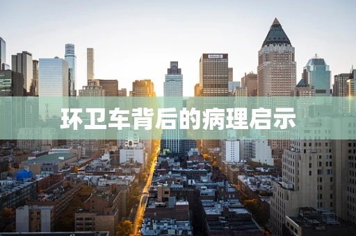 环卫车背后的病理启示