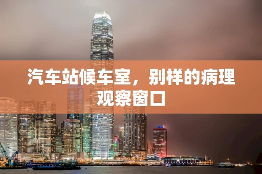 汽车站候车室，别样的病理观察窗口