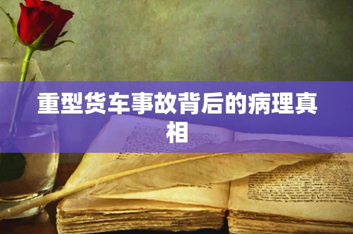 重型货车事故背后的病理真相