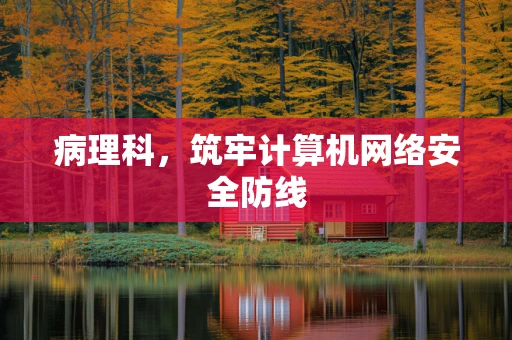病理科，筑牢计算机网络安全防线