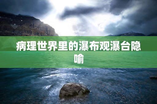 病理世界里的瀑布观瀑台隐喻